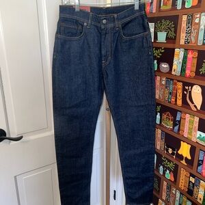 Acne Blue Straight Jeans Rigid Denim Size 27 Indigo Rinse